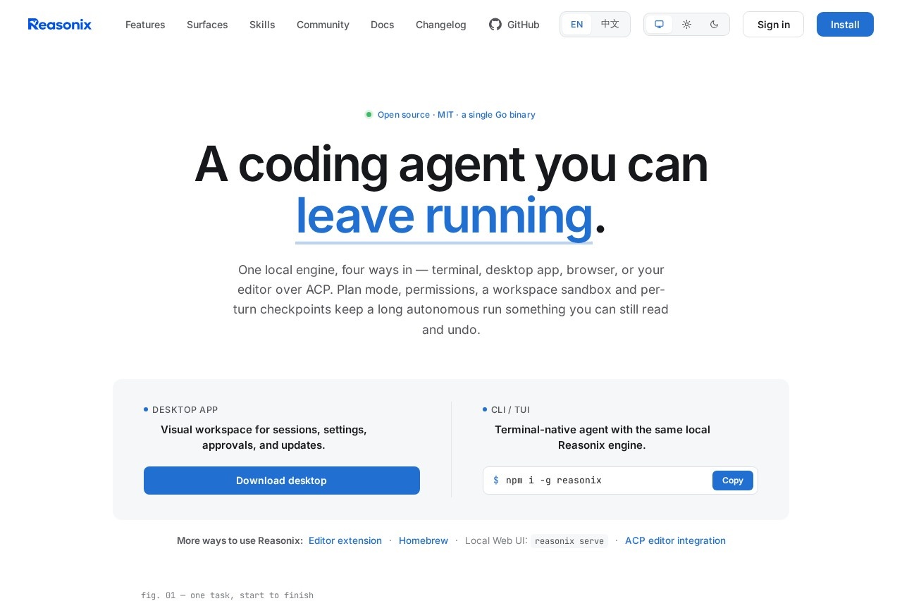 Reasonix — DeepSeek 截图