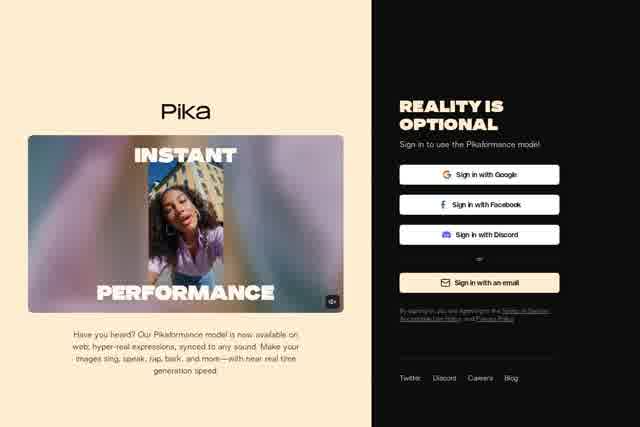 Pika - AI Video 截图