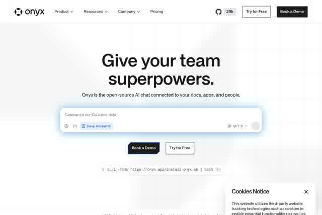 Onyx AI | Open Source Enterprise Search & AI Assistant - 智能企业搜索 截图