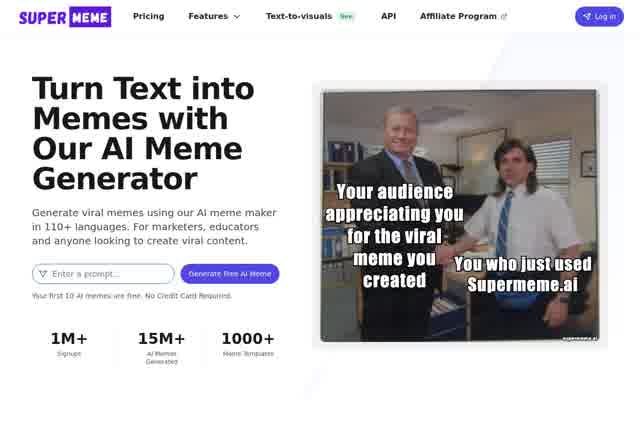AI Text to Meme Converter 截图