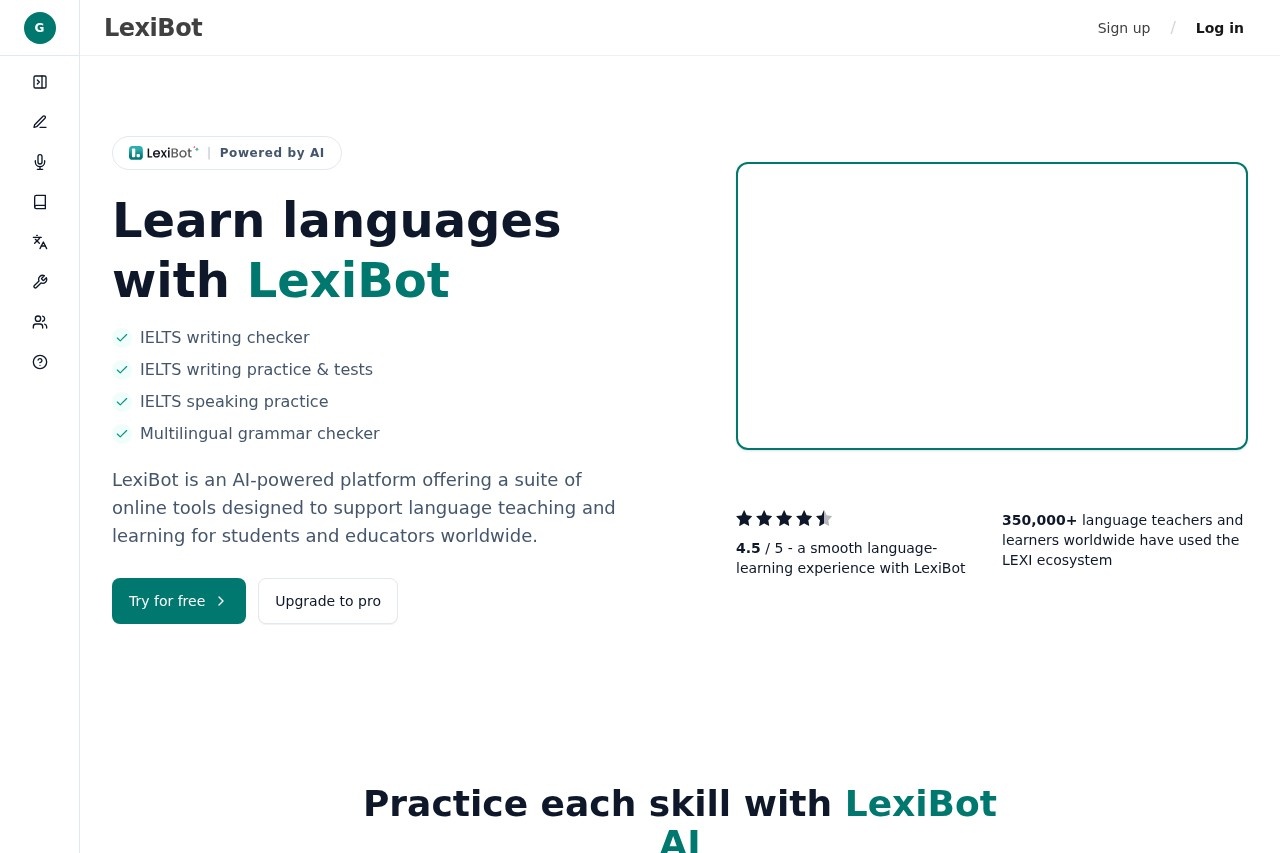 LexiBot - IELTS AI Tutor screenshot