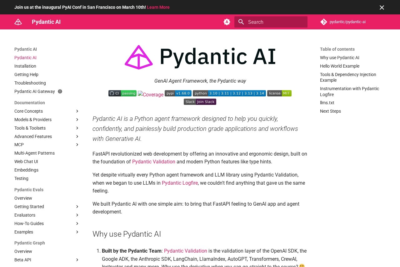 Pydantic AI 截图