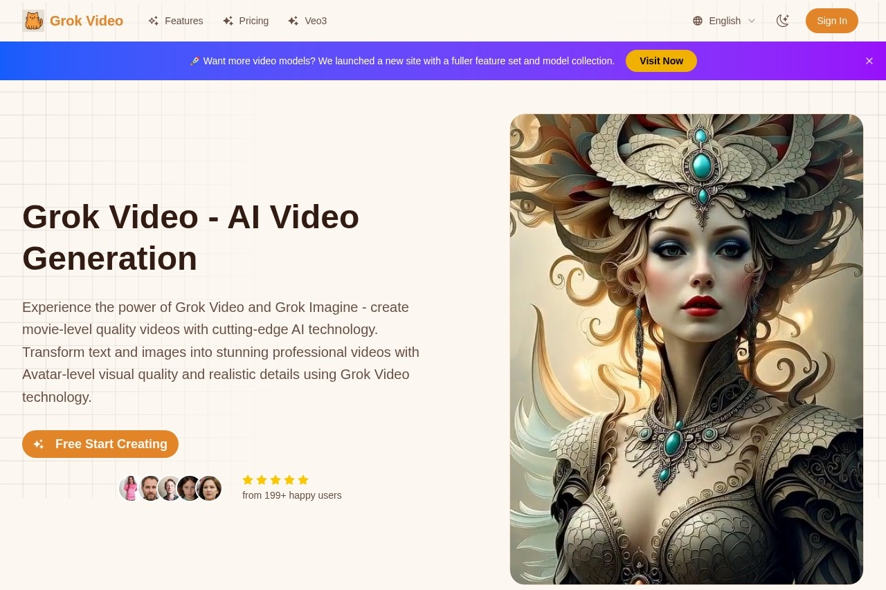 Grok Video 截图
