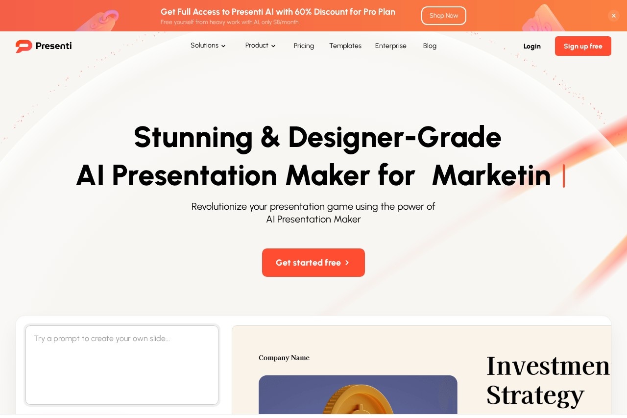 Presenti | AI Presentation Maker 截图