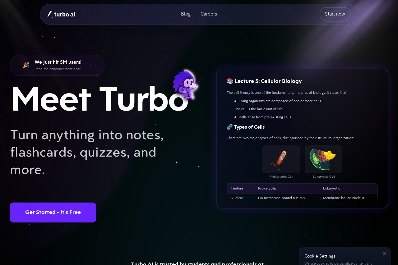 Turbo AI - AI Note Taker & Study Tools 截图
