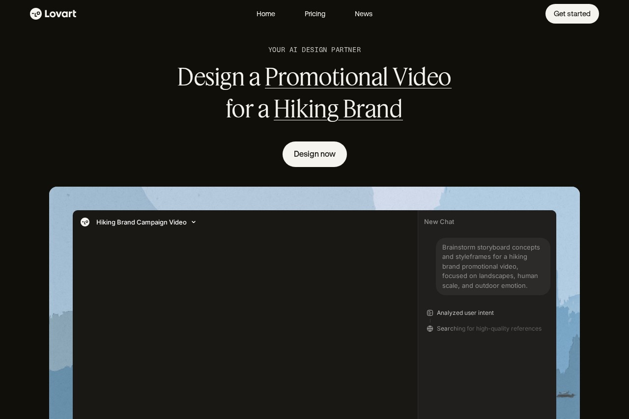 Lovart: AI Design Agent 截图
