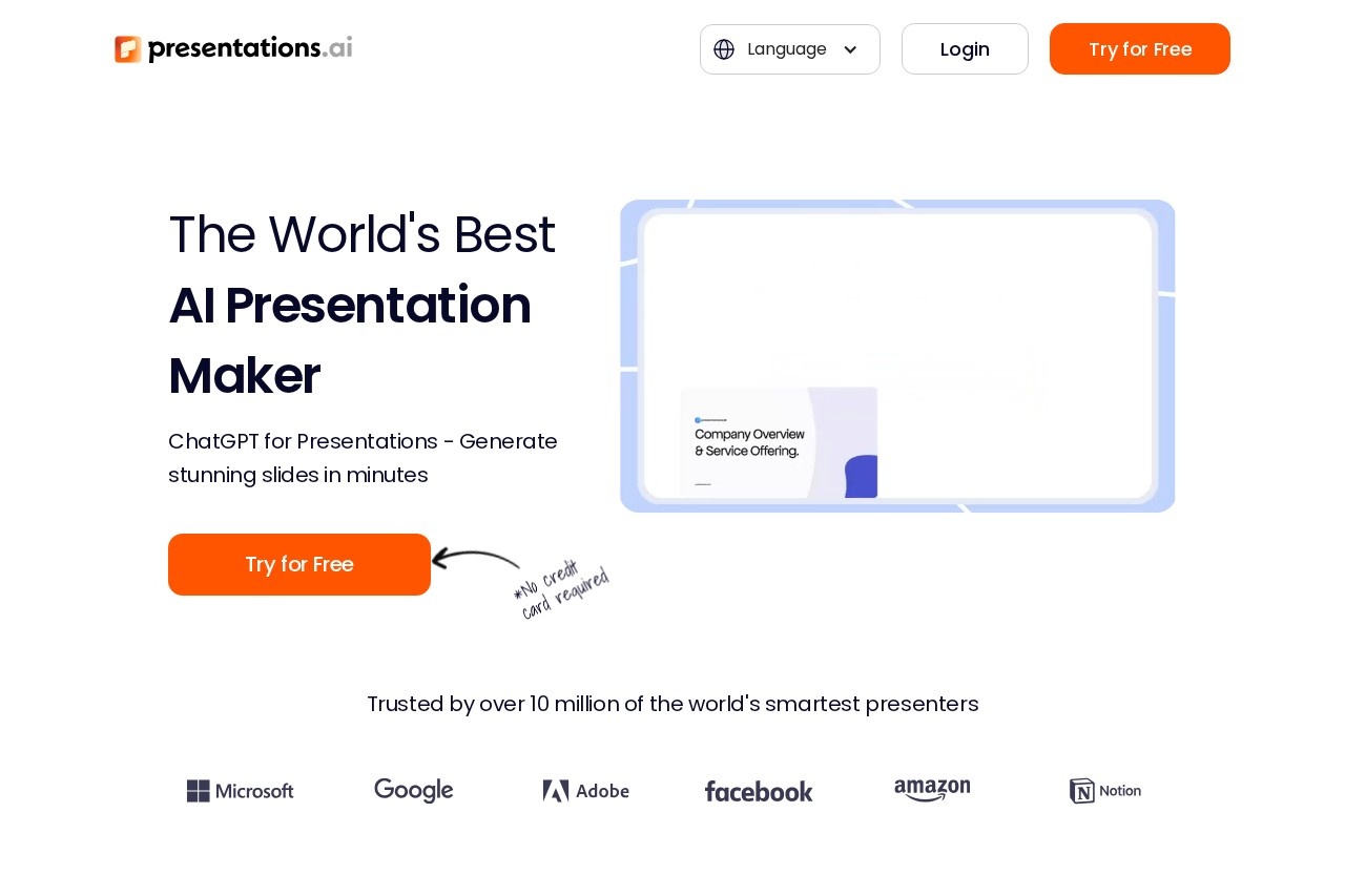 Presentations.AI | Best AI Presentation Maker 截图