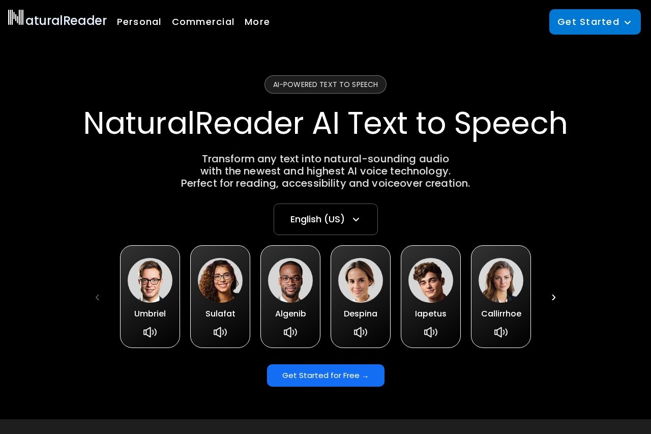 NaturalReader 截图