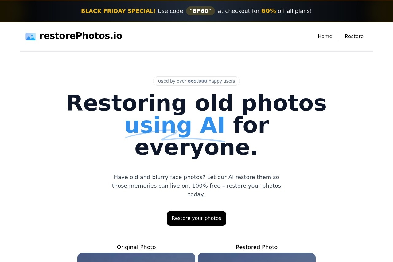 Face Photo Restorer 截图