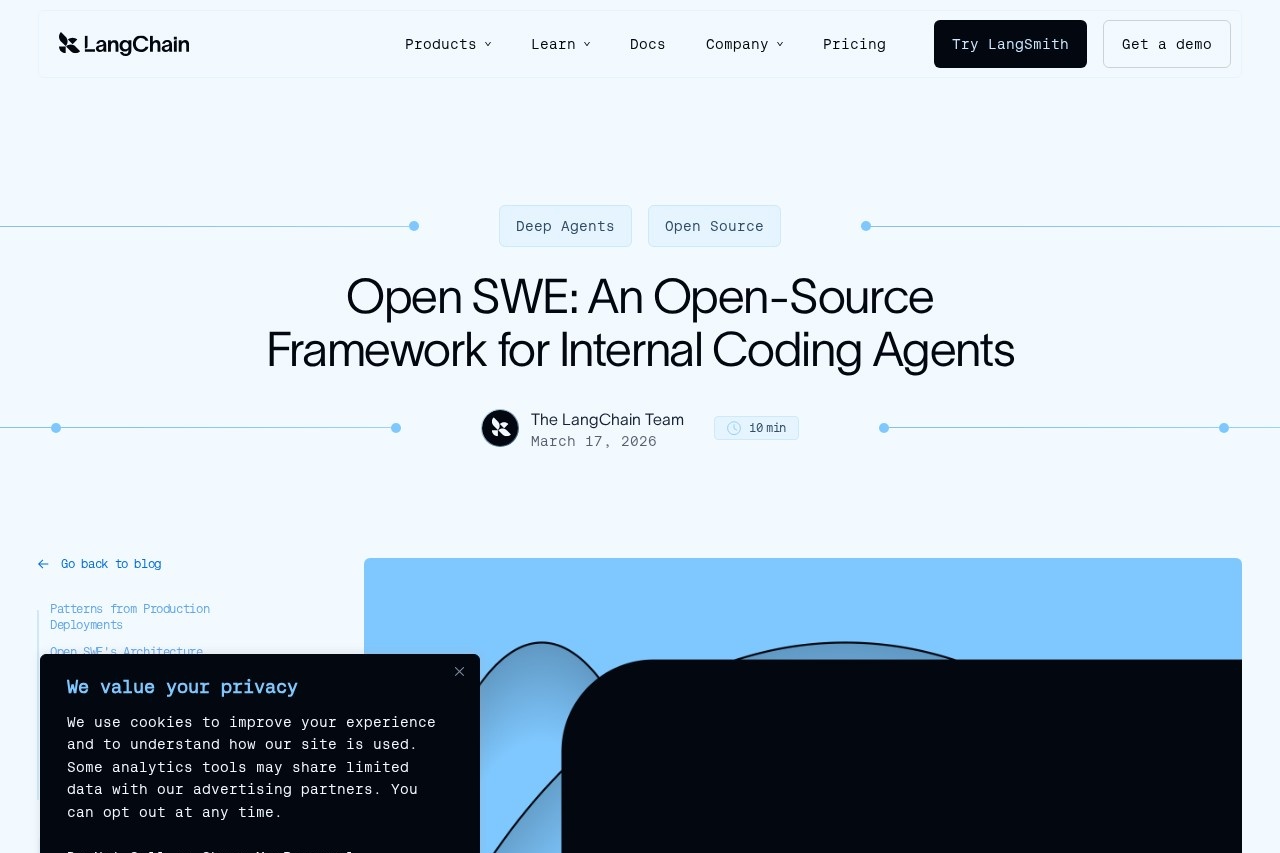 Open SWE: 开源内部编码代理框架 截图