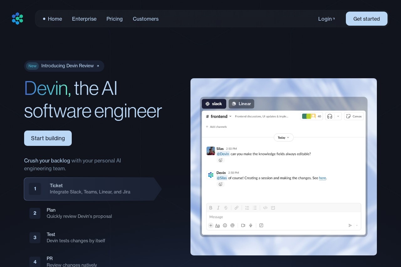 Devin | The AI Software Engineer 截图